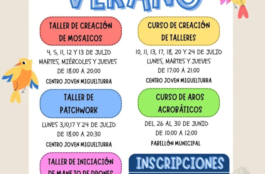 Presentada la programación para verano 2023 para los jóvenes de Miguelturra  con estupendas novedades