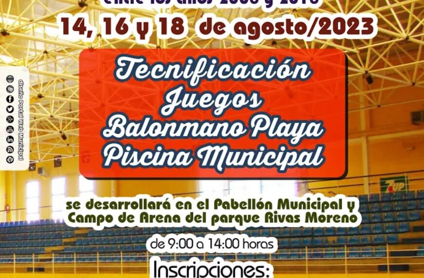 Taller gratuito de balonmano en Miguelturra el 14, 16 y 18 de agosto para personas nacidas entre el 2008 y 2018