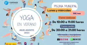 Abierto el plazo de inscripción para los talleres de yoga veraniegos 2023 en Miguelturra