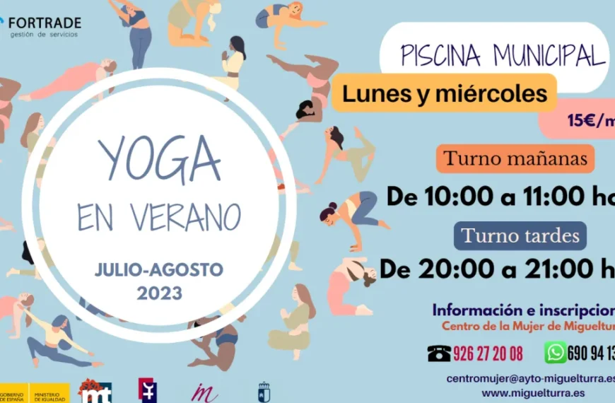 Abierto el plazo de inscripción para los talleres de yoga veraniegos 2023 en Miguelturra
