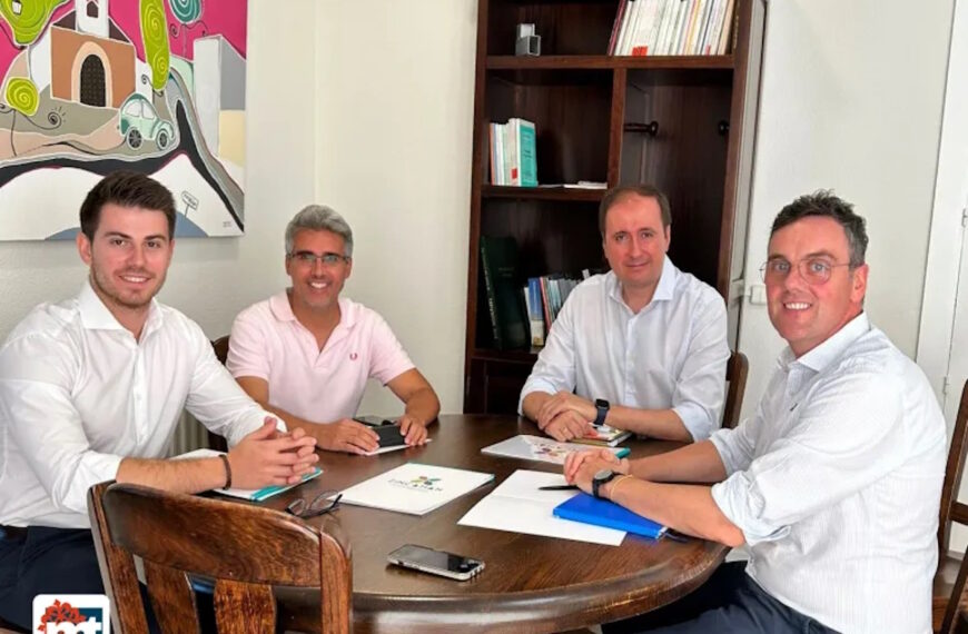 Representantes de la Asociación Regional de Polígonos Industriales de CLM (Zincaman) en encuentro con el alcalde de Miguelturra
