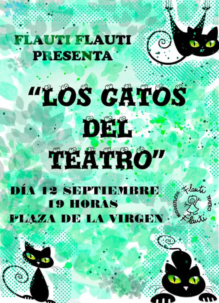 Teatro infantil “Los gatos del teatro” el 12 de septiembre en Miguelturra ¡evento gratuito!