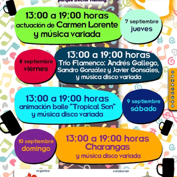 Vuelven los tradicionales «Bailes de la Jarrilla» al parque Doctor Fleming de Miguelturra  del 7  al 10 de septiembre
