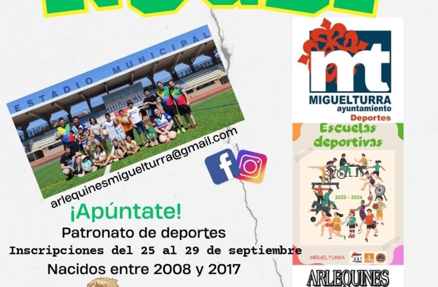 Del 25 al 29 de septiembre abierta la inscripción en la escuela de rugby de Miguelturra ¡no se pierdan esta estupenda oportunidad!