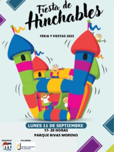Fiesta de hinchables el 11 de septiembre en el parque Rivas Moreno de Miguelturra