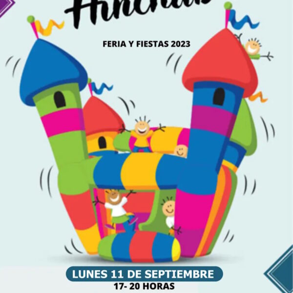 Fiesta de hinchables el 11 de septiembre en el parque Rivas Moreno de Miguelturra