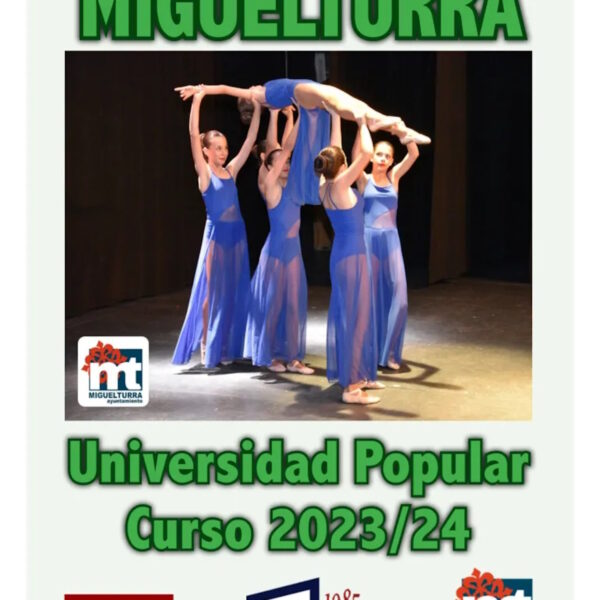 Período de matriculación para el curso 2023/2024 en la Universidad Popular de Miguelturra del 12 al 19 de septiembre