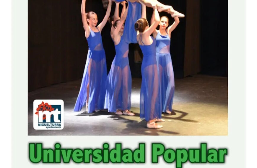 Período de matriculación para el curso 2023/2024 en la Universidad Popular de Miguelturra del 12 al 19 de septiembre