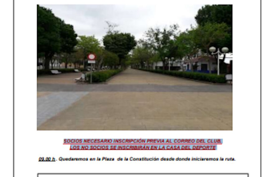 Senderismo La Mesnera “Ruta por Manzanares” el 14 de septiembre