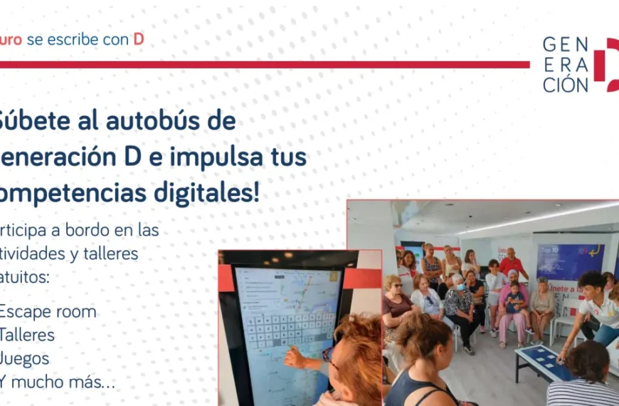 El autobús de la campaña ‘Generación D’ llega a Miguelturra para potenciar las habilidades digitales de los ciudadanos