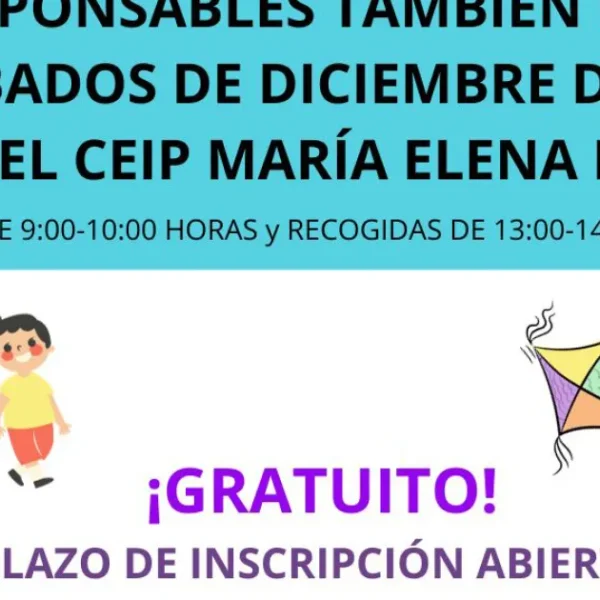 El Plan Corresponsables extiende sus servicios a todos los sábados de diciembre