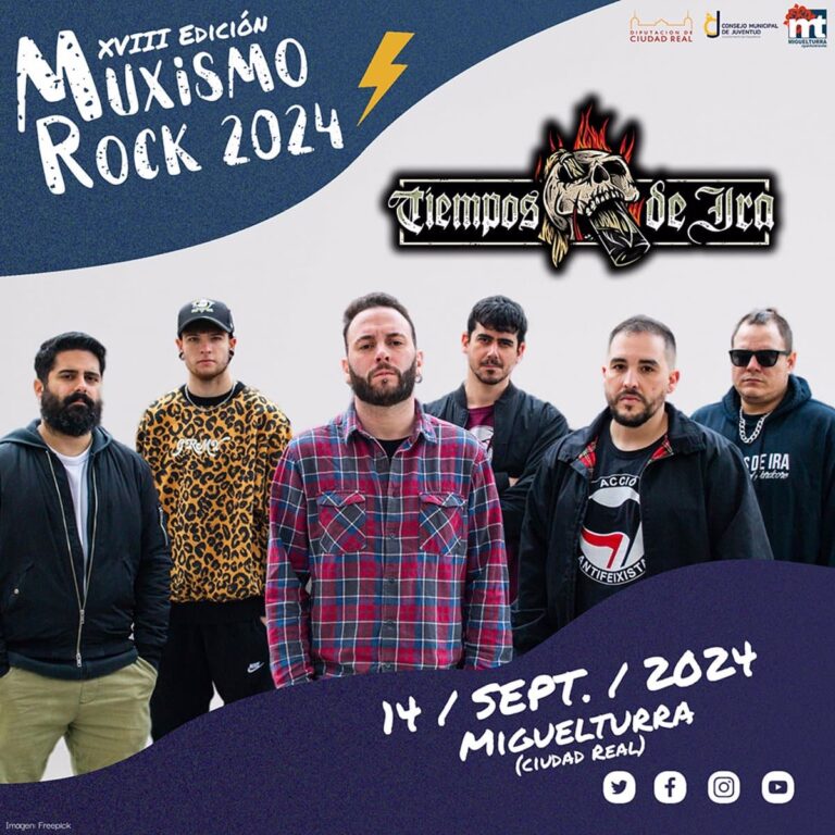 Tiempos de Ira Encabeza el Cartel del Festival Muxismo Rock en Miguelturra