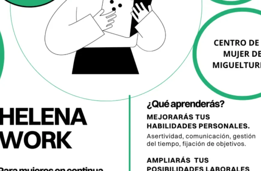 Inicia el Registro para el Taller Gratuito «Helena Work» de Desarrollo Personal y Profesional