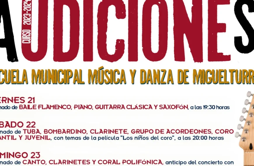 La Escuela de Música y Danza de Miguelturra Celebra sus Audiciones de Clausura del Curso 2023-2024