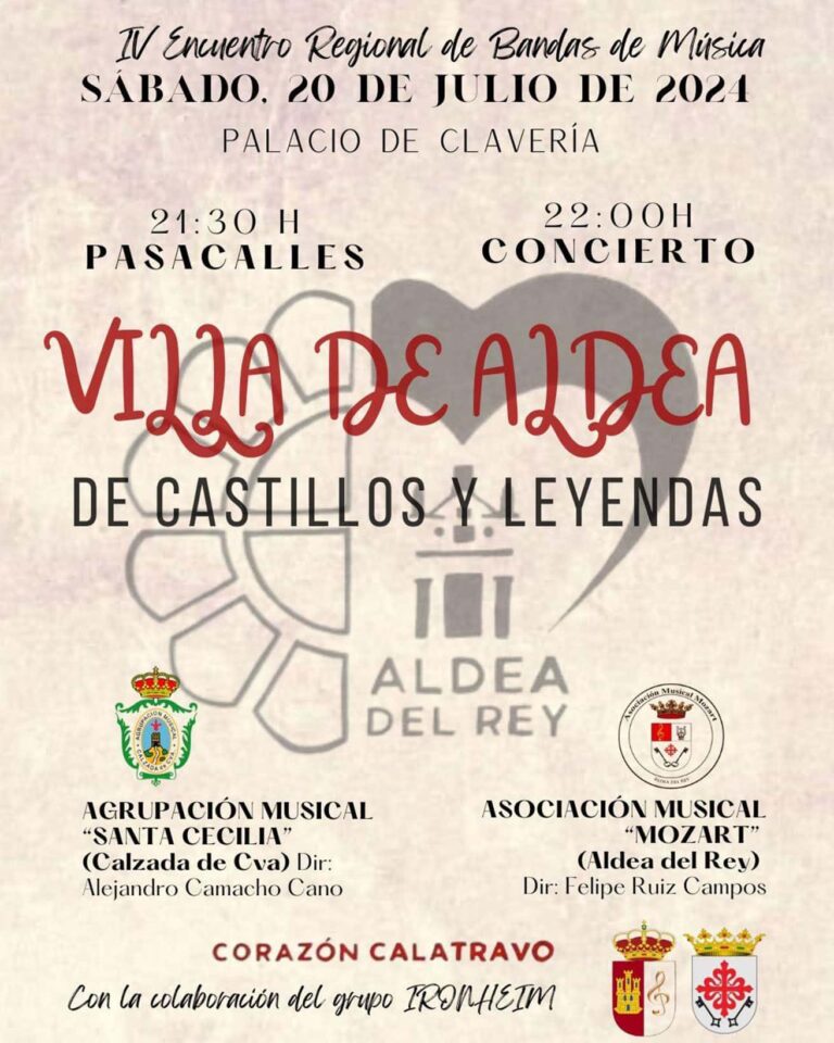 ‘Castillos y Leyendas’ en el Palacio de Clavería durante el IV Encuentro Regional de Bandas de Música “Villa de Aldea”