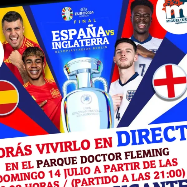 Gran Celebración en el Parque Doctor Fleming: Final de la Euro 2024 con Pantalla Gigante, Música y Fiesta para Apoyar a la Selección Española