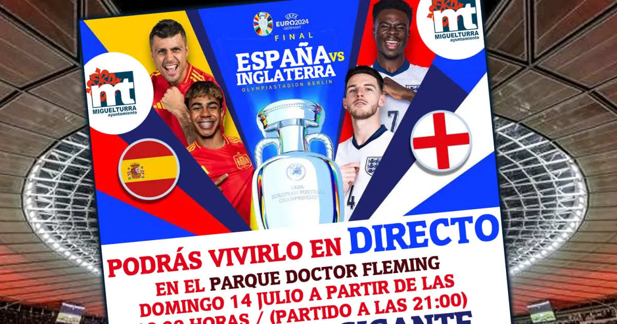 Gran Celebración en el Parque Doctor Fleming: Final de la Euro 2024 con Pantalla Gigante, Música y Fiesta para Apoyar a la Selección Española
