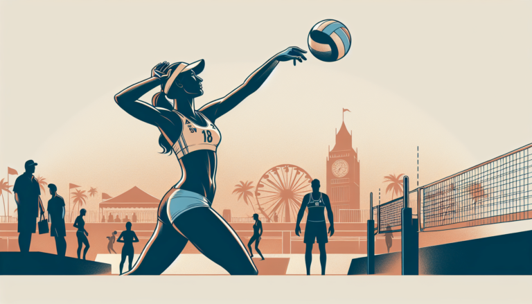 Mohíno realiza el saque de honor en el decimoctavo Trofeo de Vóley Playa en Miguelturra