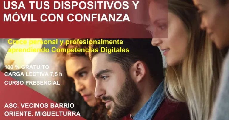 Inscripciones Abiertas para el Taller Gratuito sobre Redes Sociales y Dispositivos Móviles: Comienza el 14 de Octubre