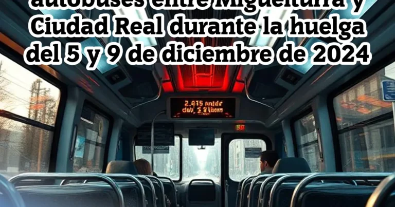 Horarios Alternativos de Autobuses por Huelga de Transportes los Días 5 y 9 de Diciembre