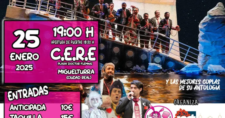 La Chirigota del Bizcocho Presenta ‘La Última y Nos Vamos’ en Miguelturra el 25 de Enero