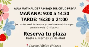 Actividades del Plan Corresponsables en Miguelturra para el Viernes 2 de Mayo