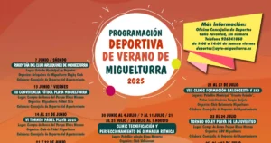 Agenda Deportiva de Verano 2025 en Miguelturra