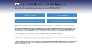 Apertura de Inscripciones para el Curso 2025-2026 en la Escuela Municipal de Música y Danza