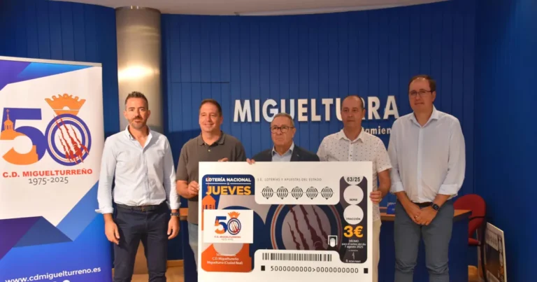 Miguelturreño Celebra su 50 Aniversario con un Décimo de Lotería Conmemorativo