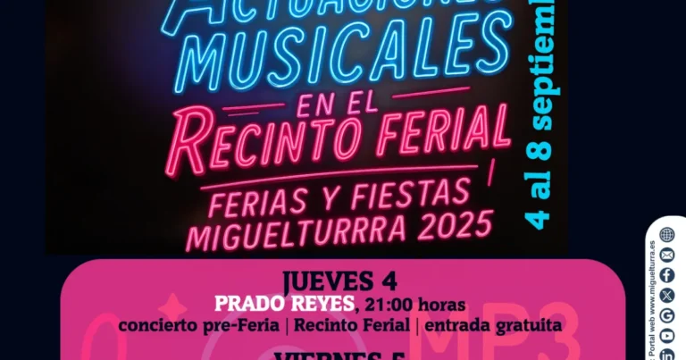 Miguelturra Listo para las Emociones Musicales en las Ferias y Fiestas 2025