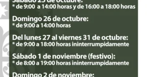 Horarios Especiales del Cementerio Municipal para el Día de Todos los Santos 2025