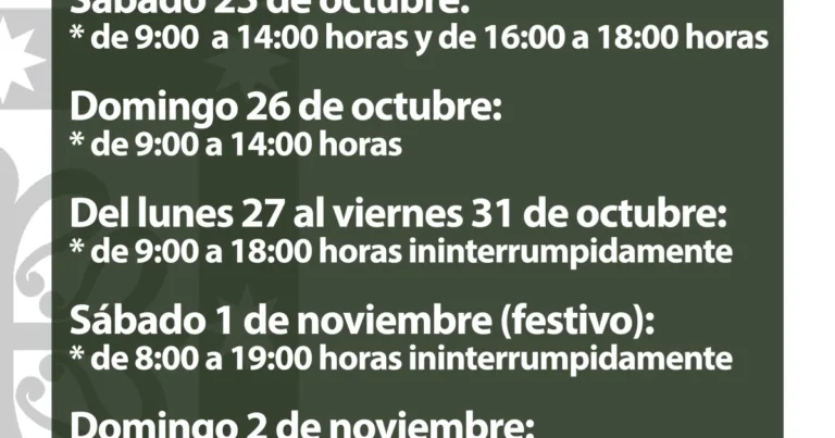 Horarios Especiales del Cementerio Municipal para el Día de Todos los Santos 2025