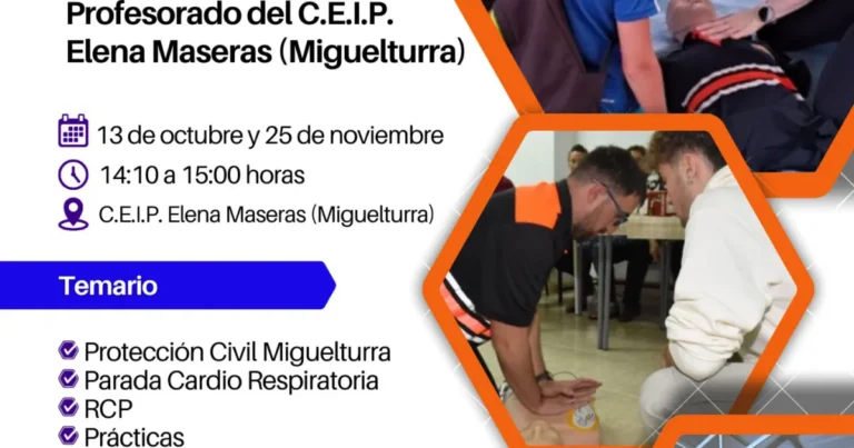 Programa de Formación en Primeros Auxilios para Docentes del CEIP Elena Maseras
