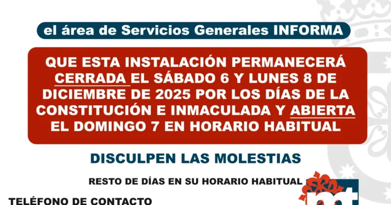 Horario especial del cementerio durante festividades de diciembre 2025