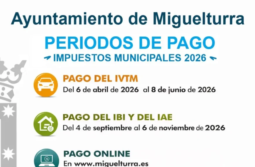 Calendario de Pagos de Impuestos Municipales en Miguelturra para 2026