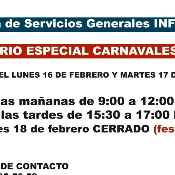 Horario Especial del Cementerio de Miguelturra para el Carnaval 2026