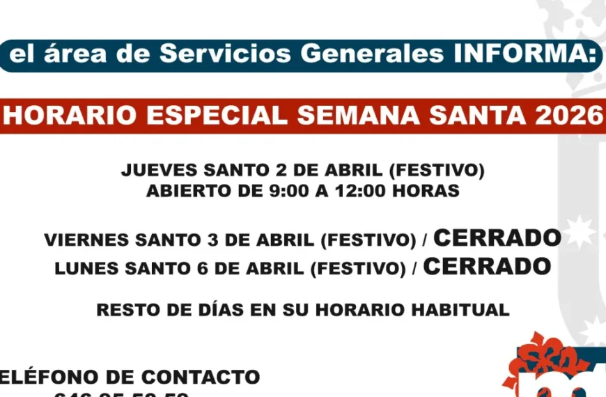 Horario de Semana Santa 2026 del Cementerio Municipal de Miguelturra
