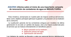 Veolia lanza campaña de renovación gratuita de contadores de agua en Miguelturra