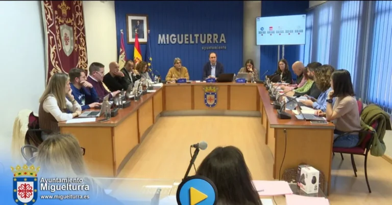 Acceso al Pleno Ordinario del Ayuntamiento de Miguelturra del 26 de Marzo de 2026 en Línea