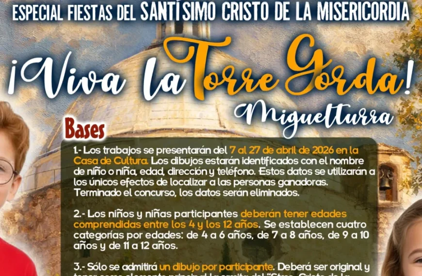 Convocatoria del Concurso de Pintura Infantil «Viva la Torre Gorda» en Miguelturra