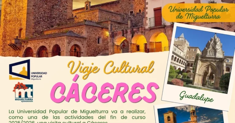 Inscripciones Abiertas para el Viaje Cultural a Cáceres desde Miguelturra