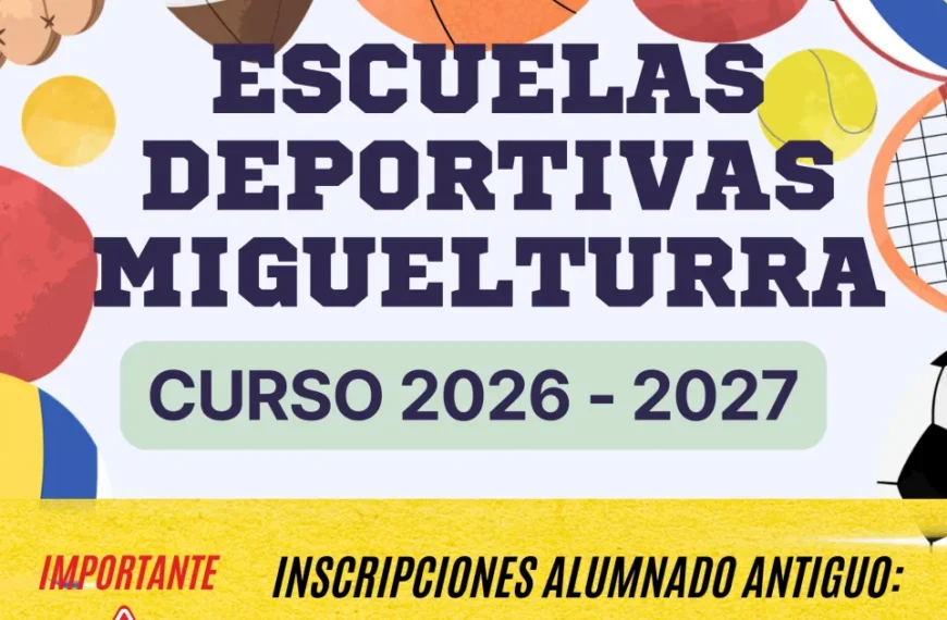 Inscripciones Abiertas para las Escuelas Deportivas Municipales 2026-2027