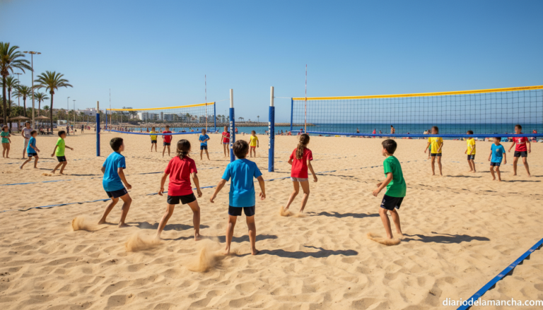 Jornada de vóley playa y convivencia para más de 150 escolares de Miguelturra