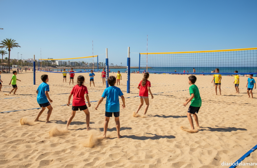 Jornada de vóley playa y convivencia para más de 150 escolares de Miguelturra