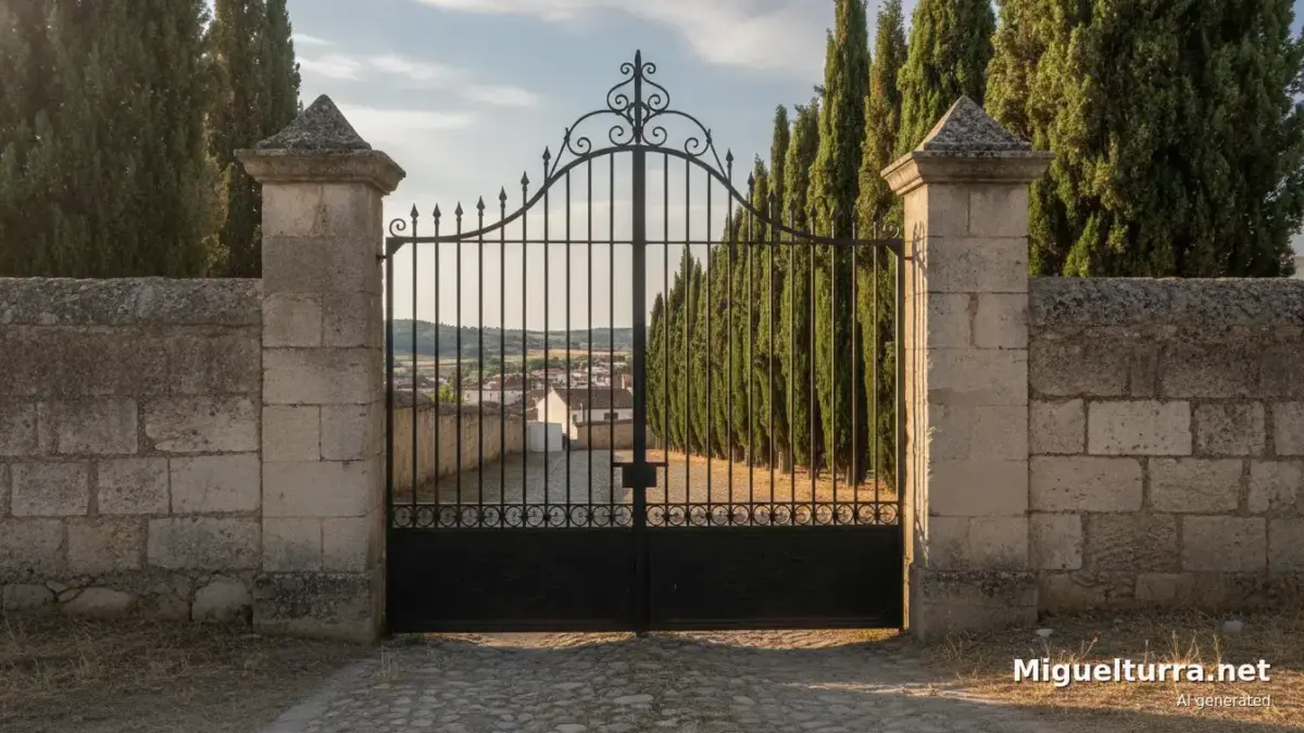 Puerta de entrada del cementerio municipal de Miguelturra