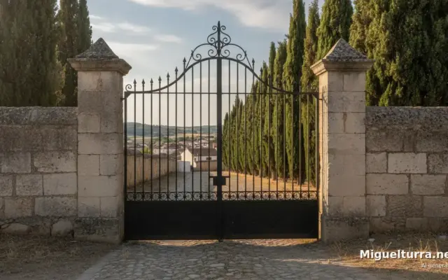 Puerta de entrada del cementerio municipal de Miguelturra