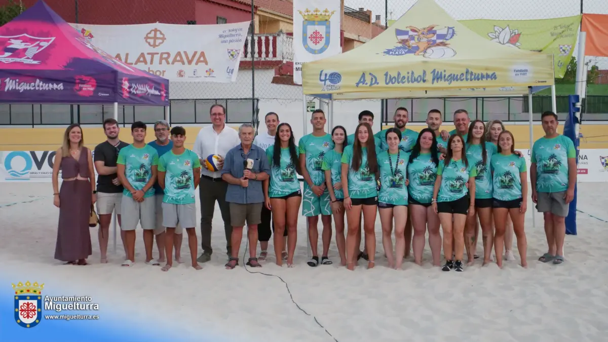 Entrega de premios de la clausura del XX Torneo de Vóley Playa de Miguelturra