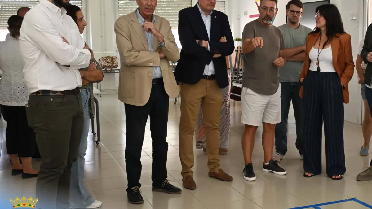 El alcalde de Miguelturra visita el CEIP Benito Perez Galdos tras la climatizacion del centro