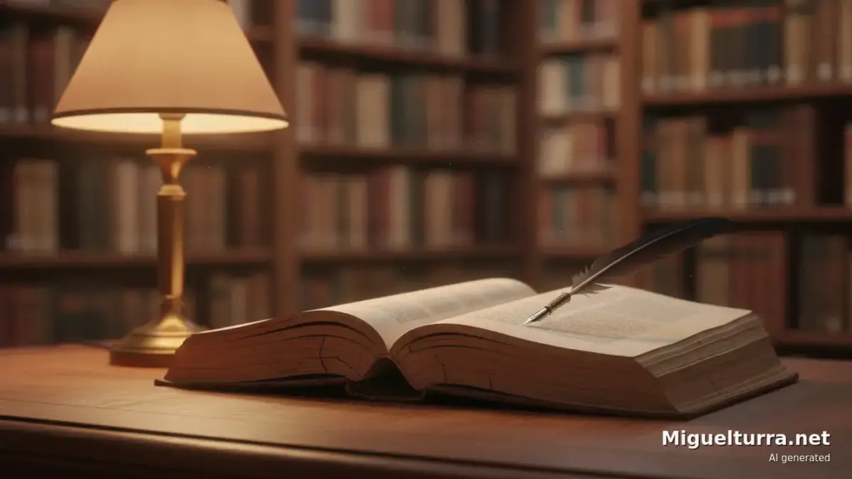 Libro abierto simbolizando el Certamen Literario Carta Puebla de Miguelturra
