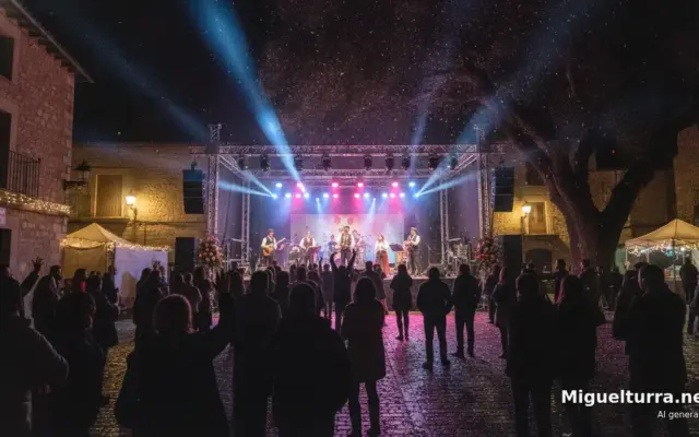 Concierto nocturno en las Ferias y Fiestas, imagen ilustrativa generada con IA